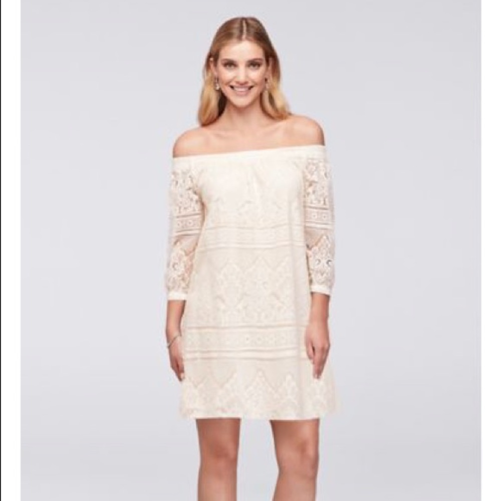 SOLD ****David’s bridal Spechless bridal shower dress